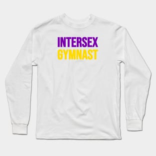 INTERSEX GYMNAST (Purple, Yellow) Long Sleeve T-Shirt
